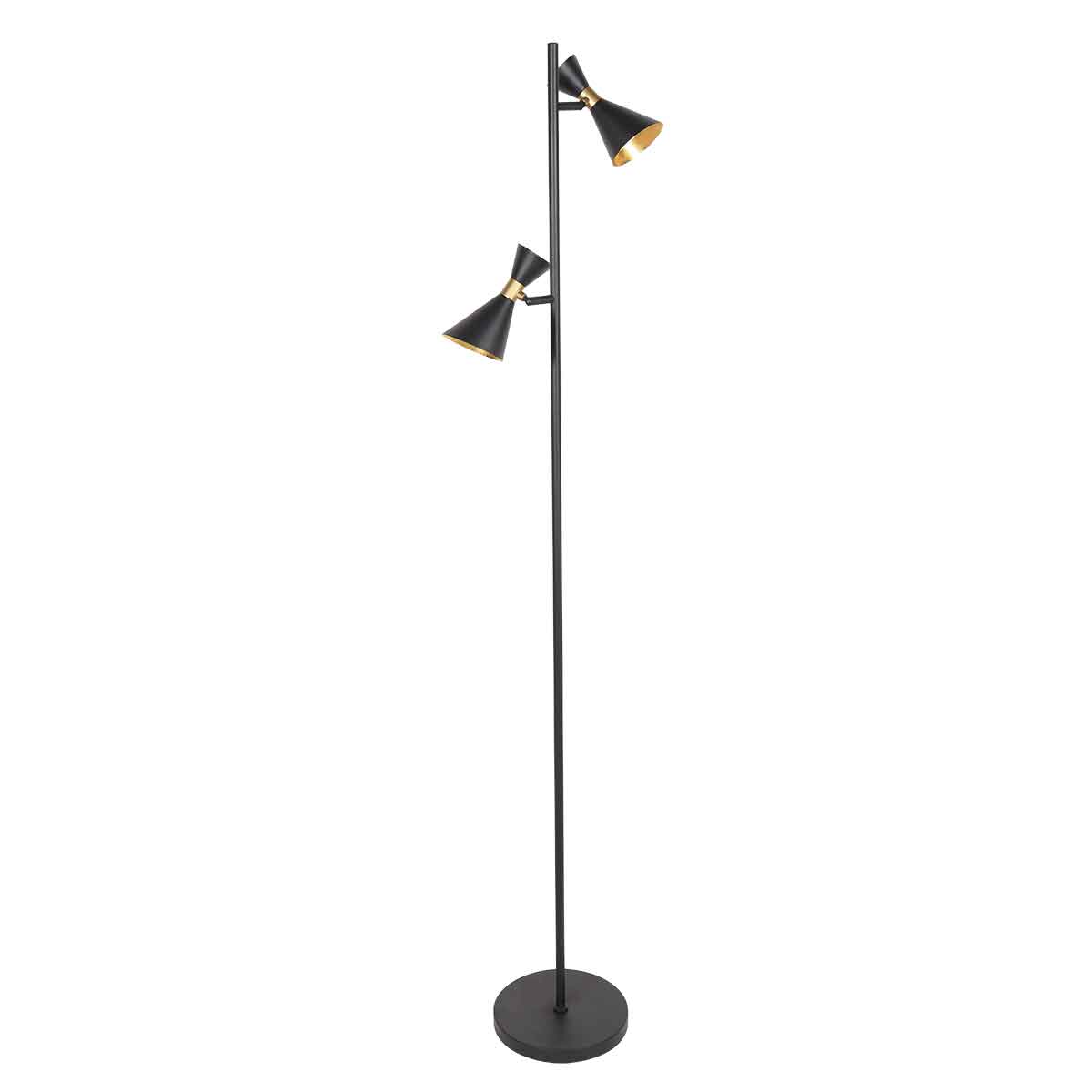 Steinhauer - 4112ZW - 2-light floor lamp Preto