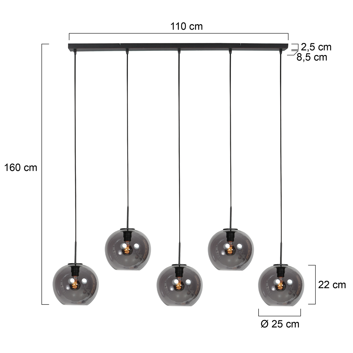 Steinhauer&nbsp;Pendelleuchte HaloSwap Sferio&nbsp;4285ZW