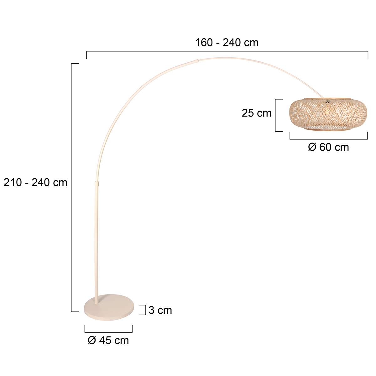 Steinhauer&nbsp;Bogenlampe Sparkled Light &nbsp;4319CR