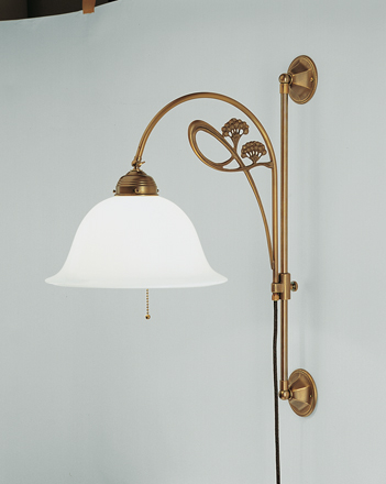 Berliner Messinglampen - A33-50op B - Wandleuchte Orangerie