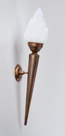 Berliner Messinglampen - A96-170op B - Wandleuchte Pergamon