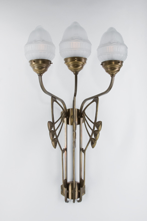 Berliner MessinglampenWandleuchte Charlottenburg