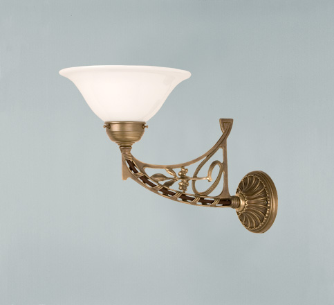 Berliner Messinglampen - AD531-22op B - Wandleuchte Augusta