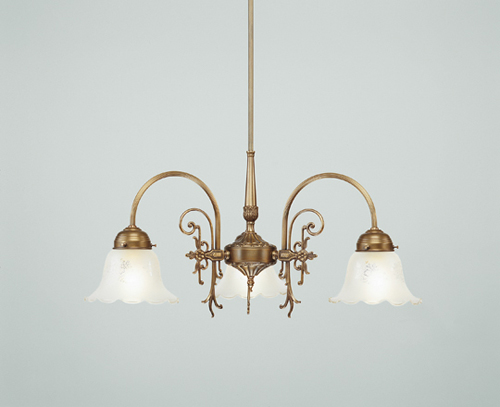 Berliner Messinglampen - D11-09ae B - Chandelier Humboldt