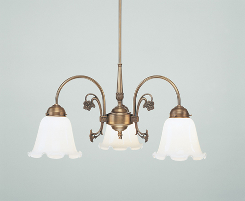 Berliner Messinglampen - D12-20op B - Kronleuchter Sanssouci