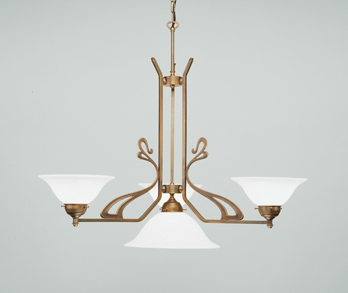 Berliner Messinglampen - D46-22op+38op B - Hängeleuchte Schinkel