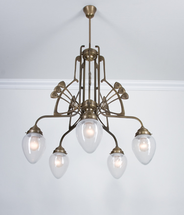 Berliner Messinglampen - D88-123bl B - Hängeleuchte Charlottenburg