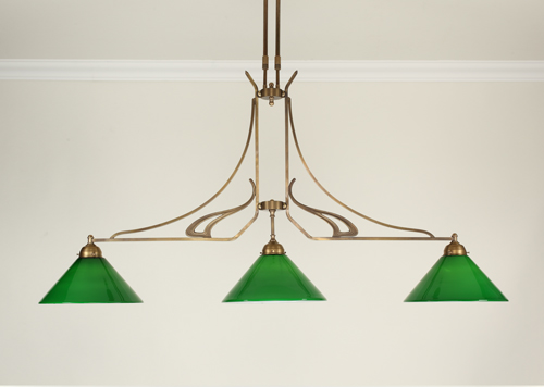 Berliner MessinglampenPendelleuchte Schinkel 3flammig