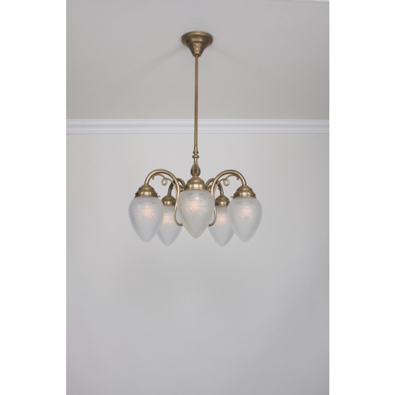 Berliner MessinglampenKronleuchter Mendelssohn