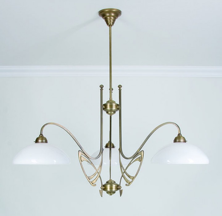 Berliner Messinglampen - D265-98op B - Kronleuchter Monbijou