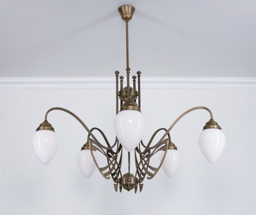 Berliner Messinglampen - D266-123op B - Kronleuchter Monbijou