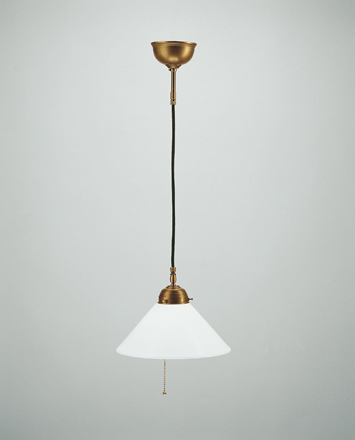 Berliner MessinglampenSchnurpendelleuchte Arcadia mit Zugschalter