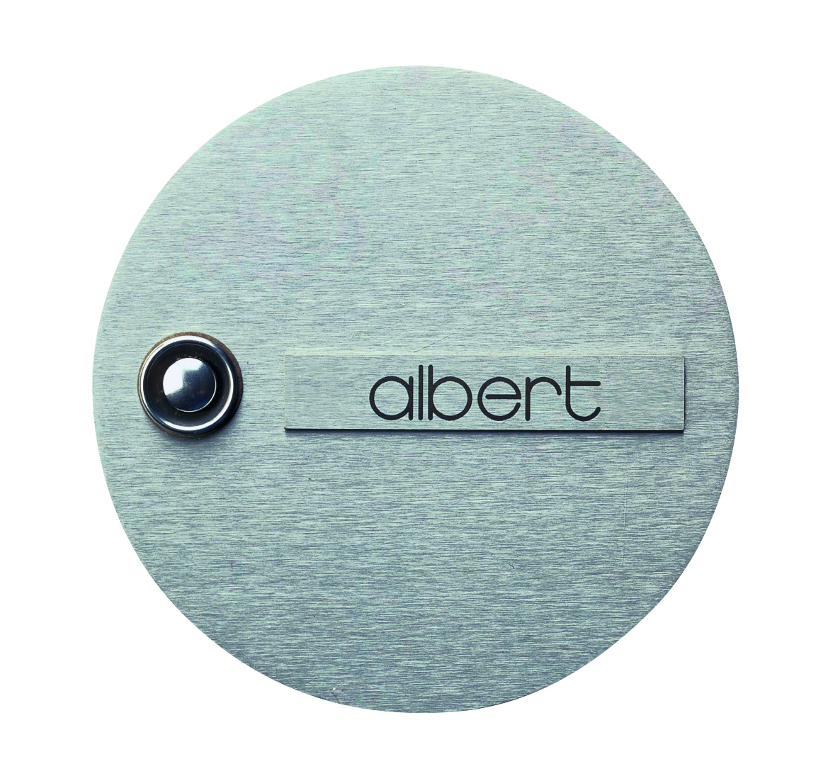 Albert Leuchten - 690945 - Klingelplatte Typ Nr. 0945 - kompl. aus Edelstahl