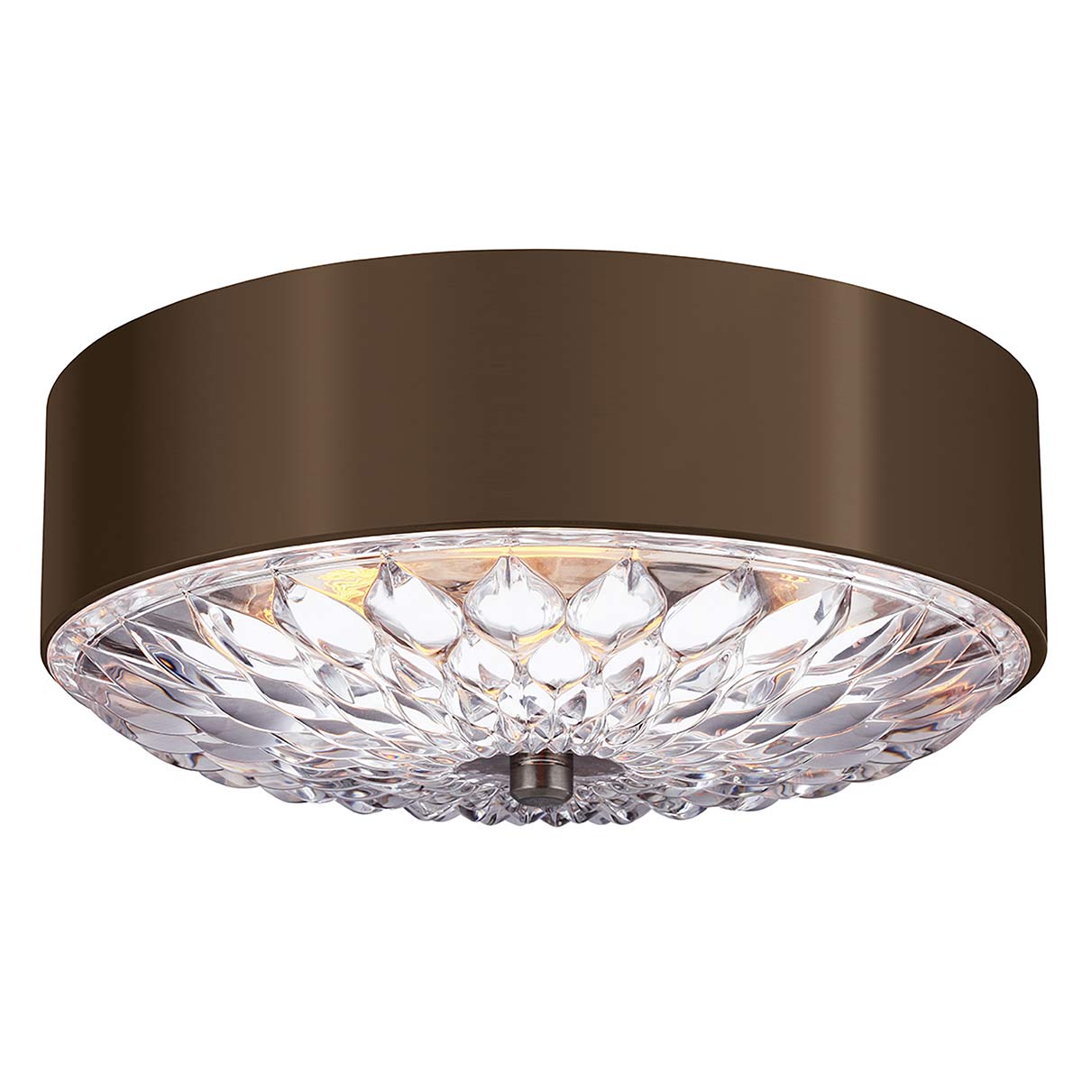 Elstead Botanic 3 Medium Flush - Dunkel gealtertes Messing FE-BOTANIC-F-M