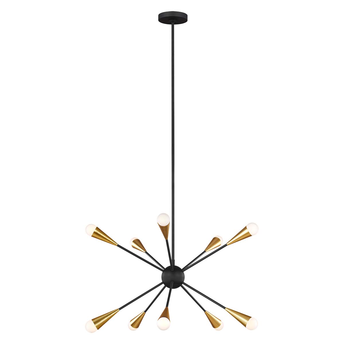Elstead - FE-JAX10-MB - Jax 10 Light Chandelier - Midnight Black