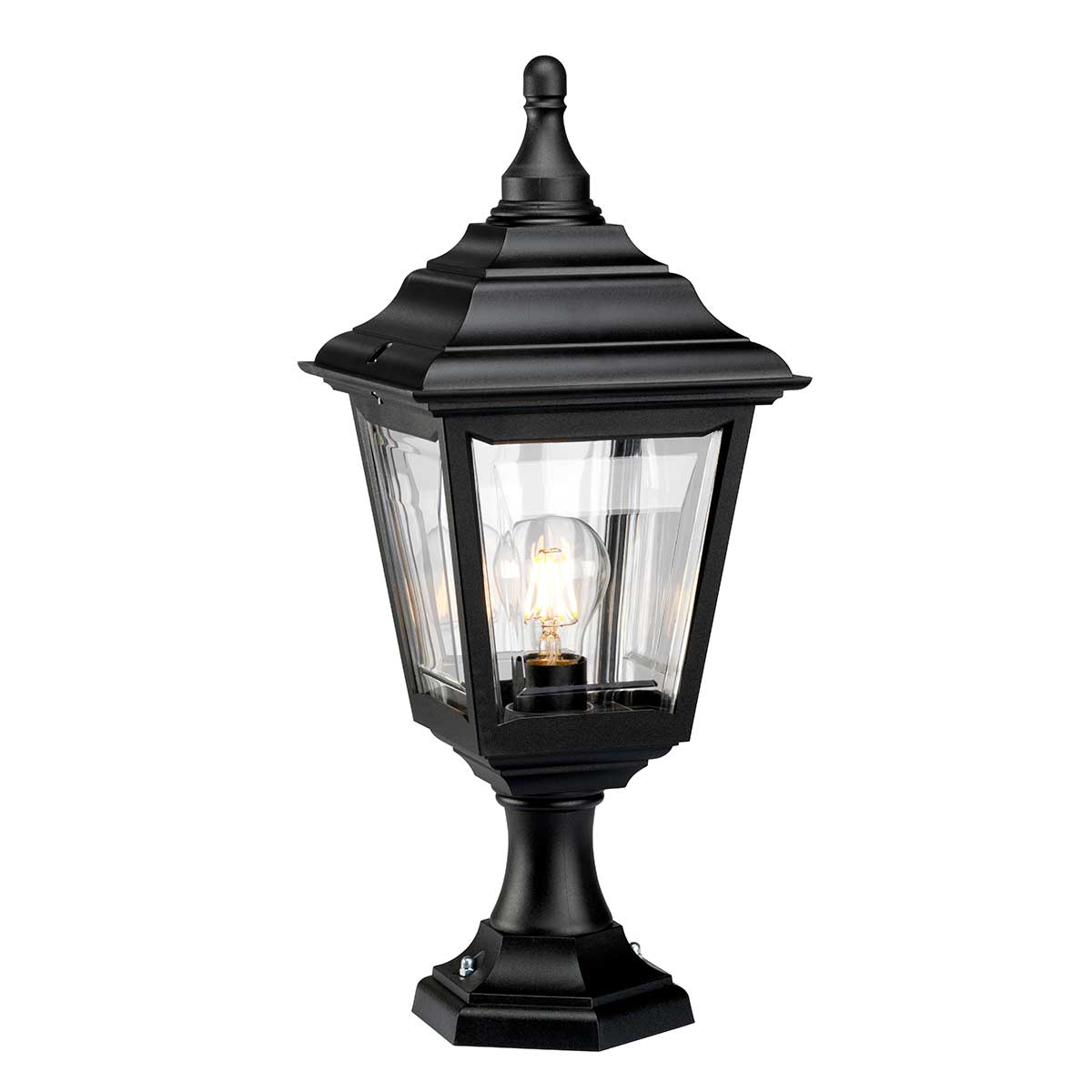 Elstead - KERRY-PED-POR - Kerry 1 Light Base/Surface Mount - Black