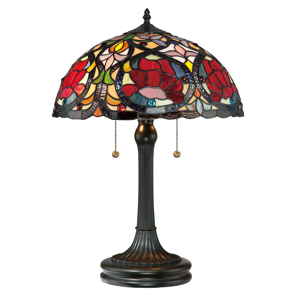 Elstead - QZ-LARISSA-TL - Larissa 2 Light Table Lamp - Vintage Bronze