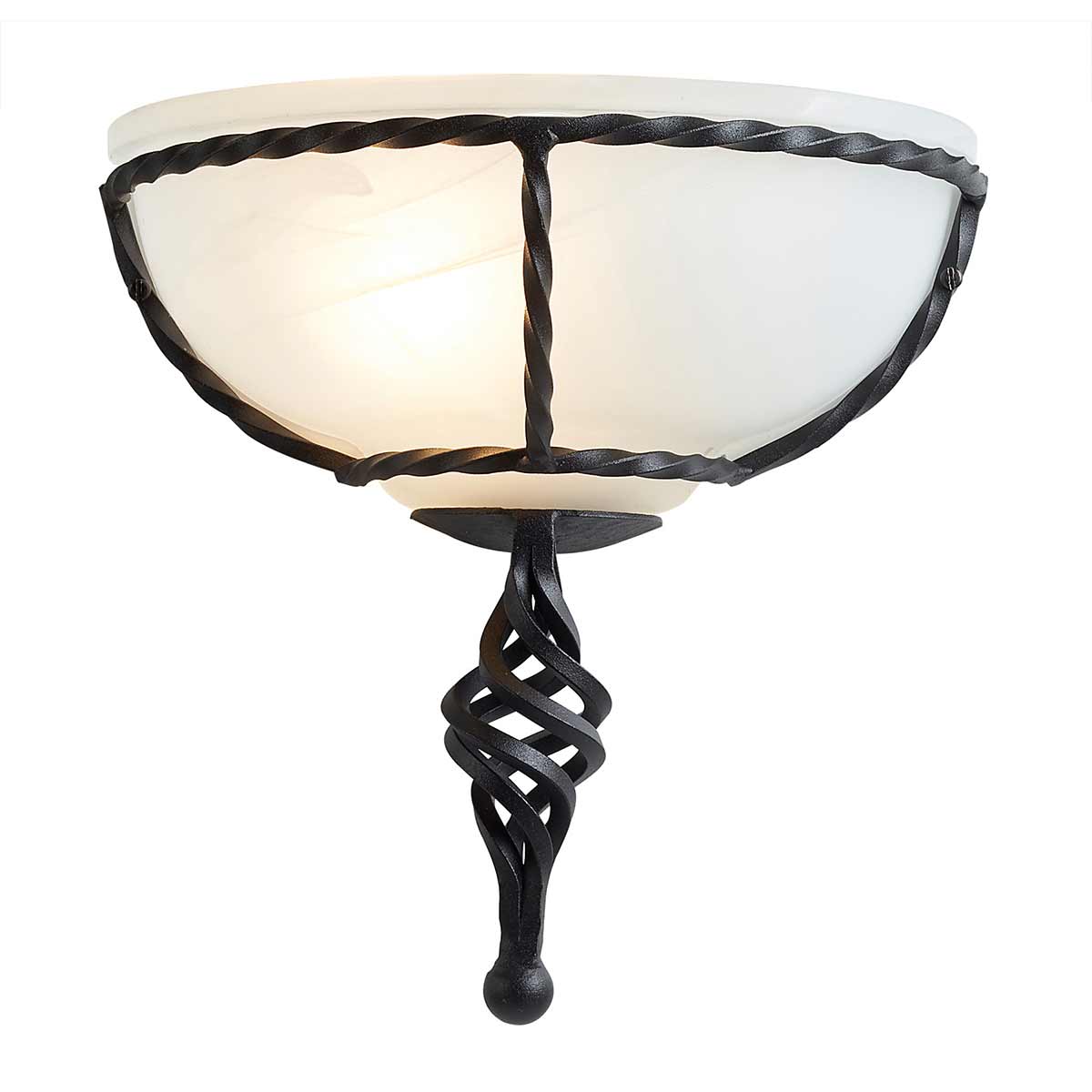 ElsteadPembroke 1 light wall-mounted light - Black