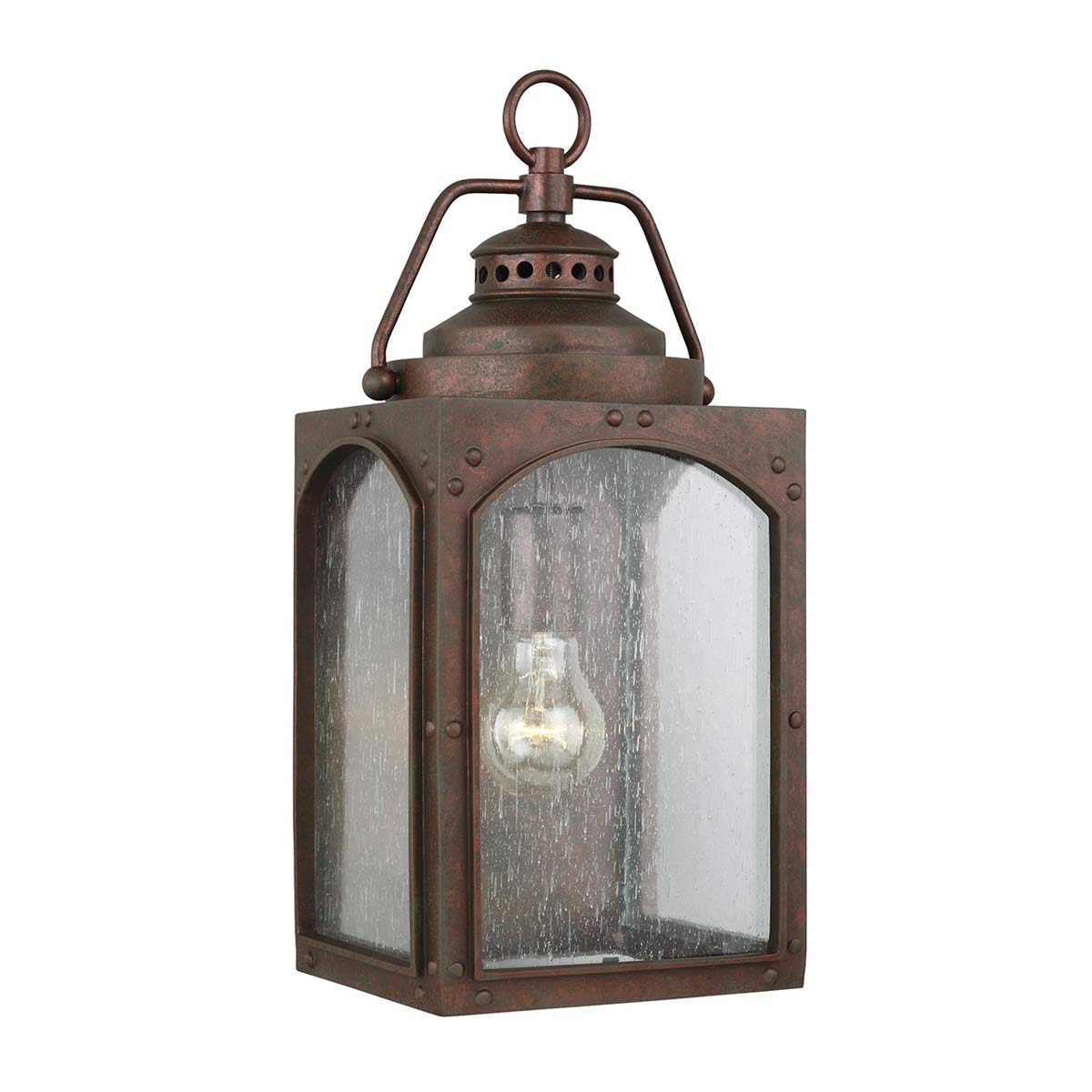 ElsteadRandhurst 1 Light Medium Wall Lantern - Copper Oxide