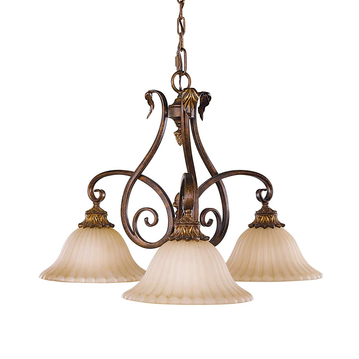 Elstead - FE-SONOMAVALLEY3 - Sonoma Valley 3 Light Chandelier - Aged Tortoiseshell