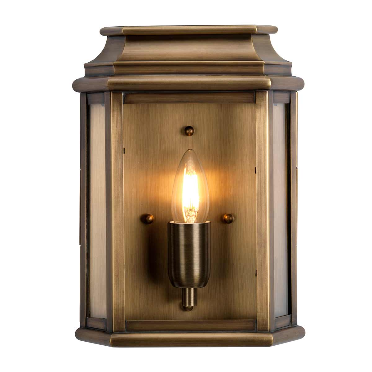 ElsteadSt Martins 1 Light Wall Lantern - Aged Brass