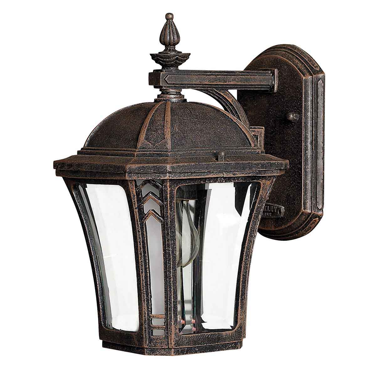 Elstead - HK-WABASH2-S - Wabash 1 Light Small Wall Lantern - Mocha