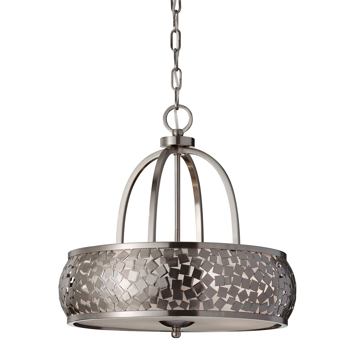 Elstead - FE-ZARA4-L - Zara 4-Light Chandelier - Brushed Steel