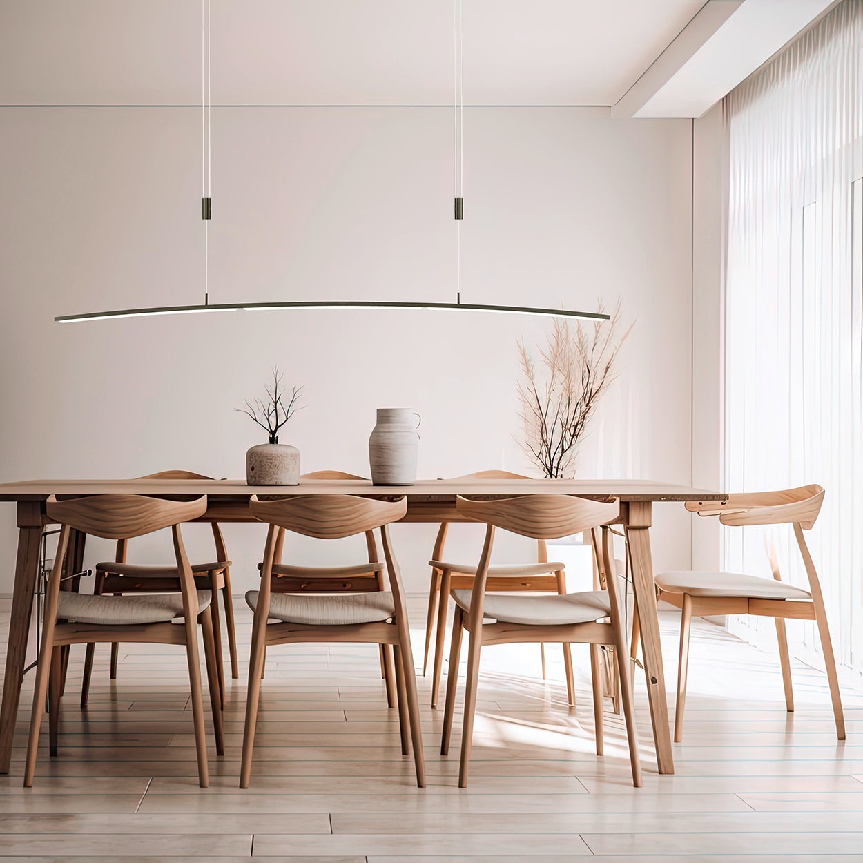 BANKAMP Leuchtenmanufaktur LED Pendelleuchte PLAIN 2355/1-39