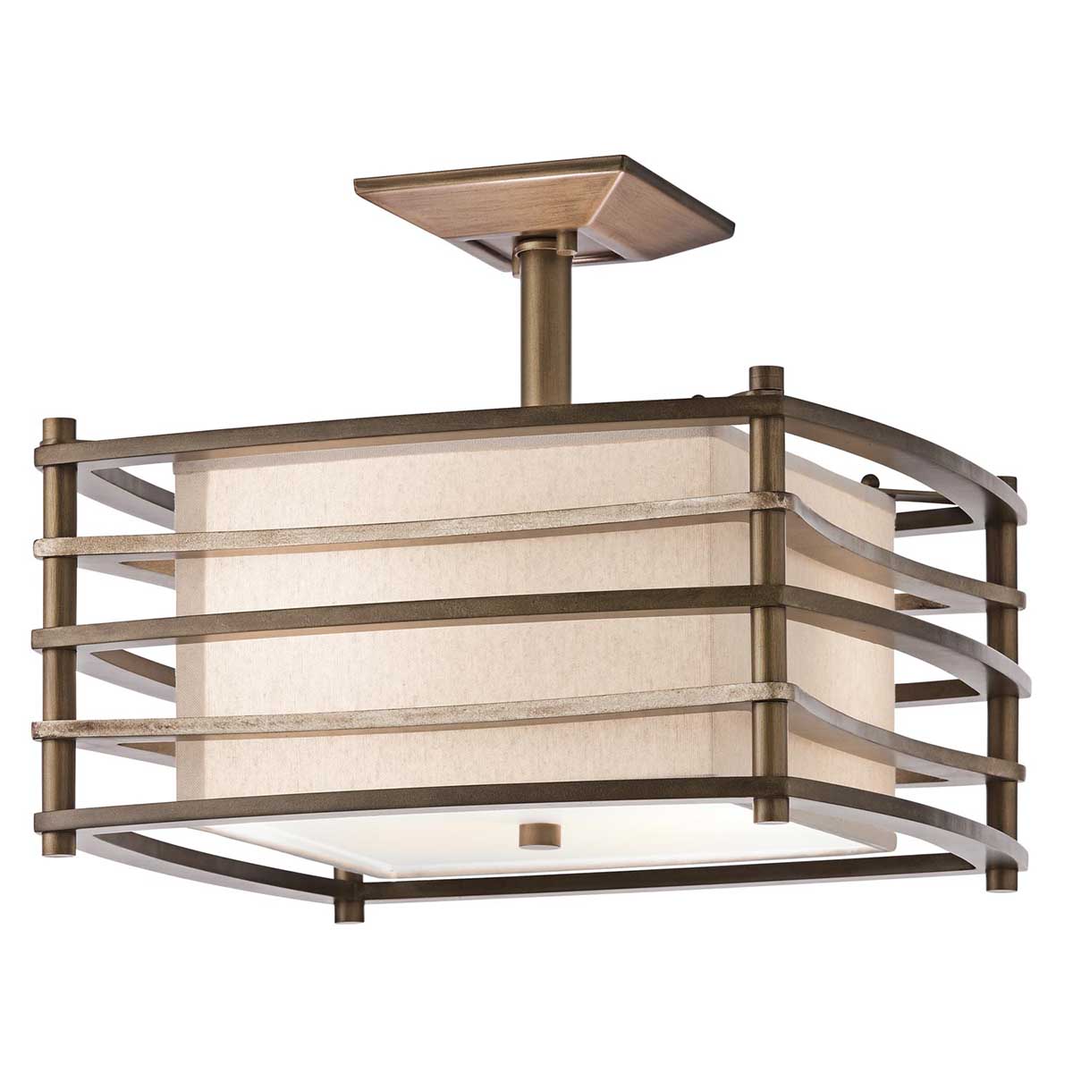 ElsteadMoxie 2 Light Semi-Flush - Cambridge Bronze