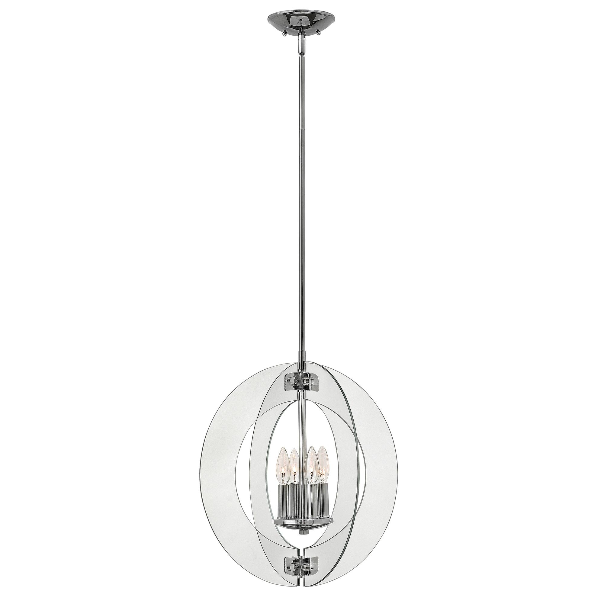 Elstead - HK-SOLSTICE-P - Solstice 4 Light Pendant Light - Polished Chrome