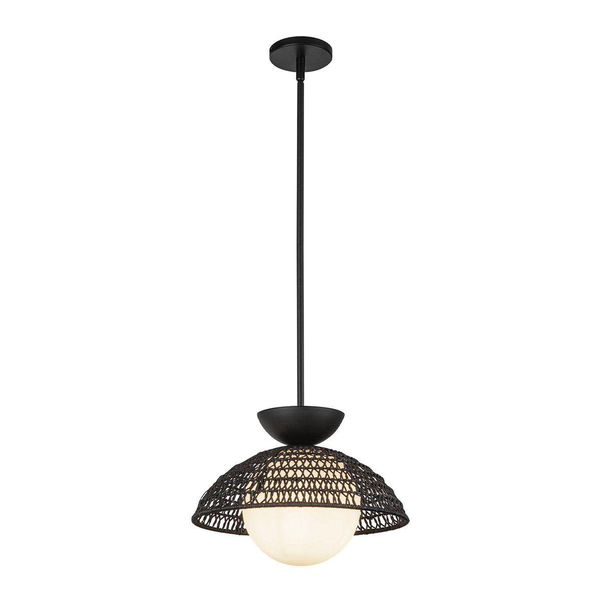 Elstead - ALM-PERTH-P-BK - Alora Mood Perth 1 lt Pendant Light - Matte Black