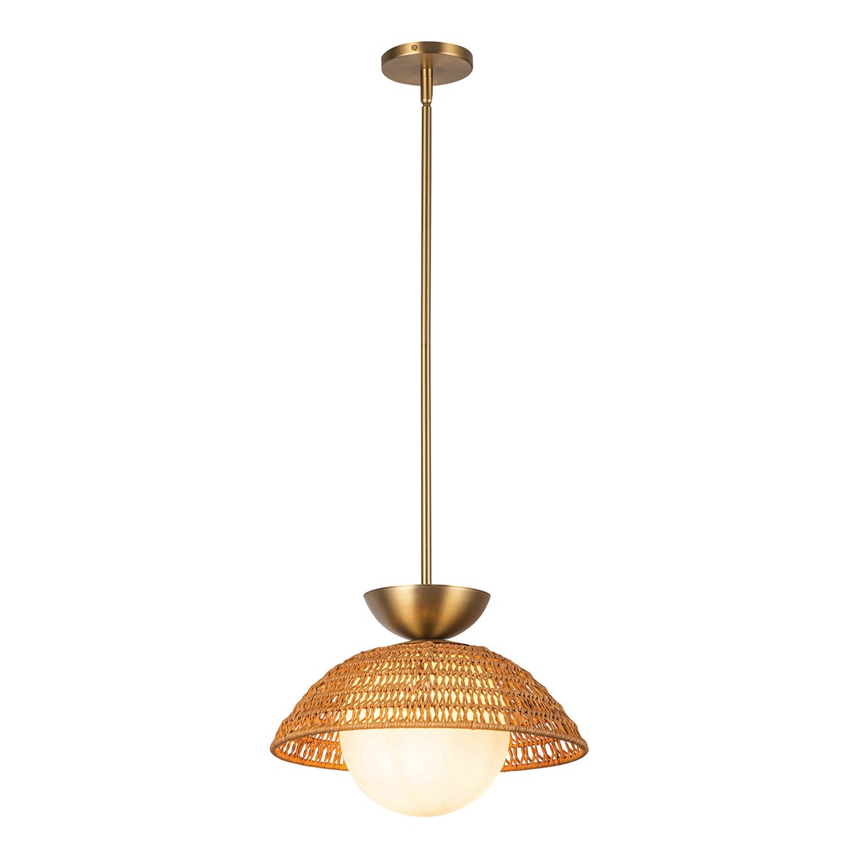 Elstead - ALM-PERTH-P-GD - Alora Mood Perth 1 lt Pendant Light - Brushed Gold