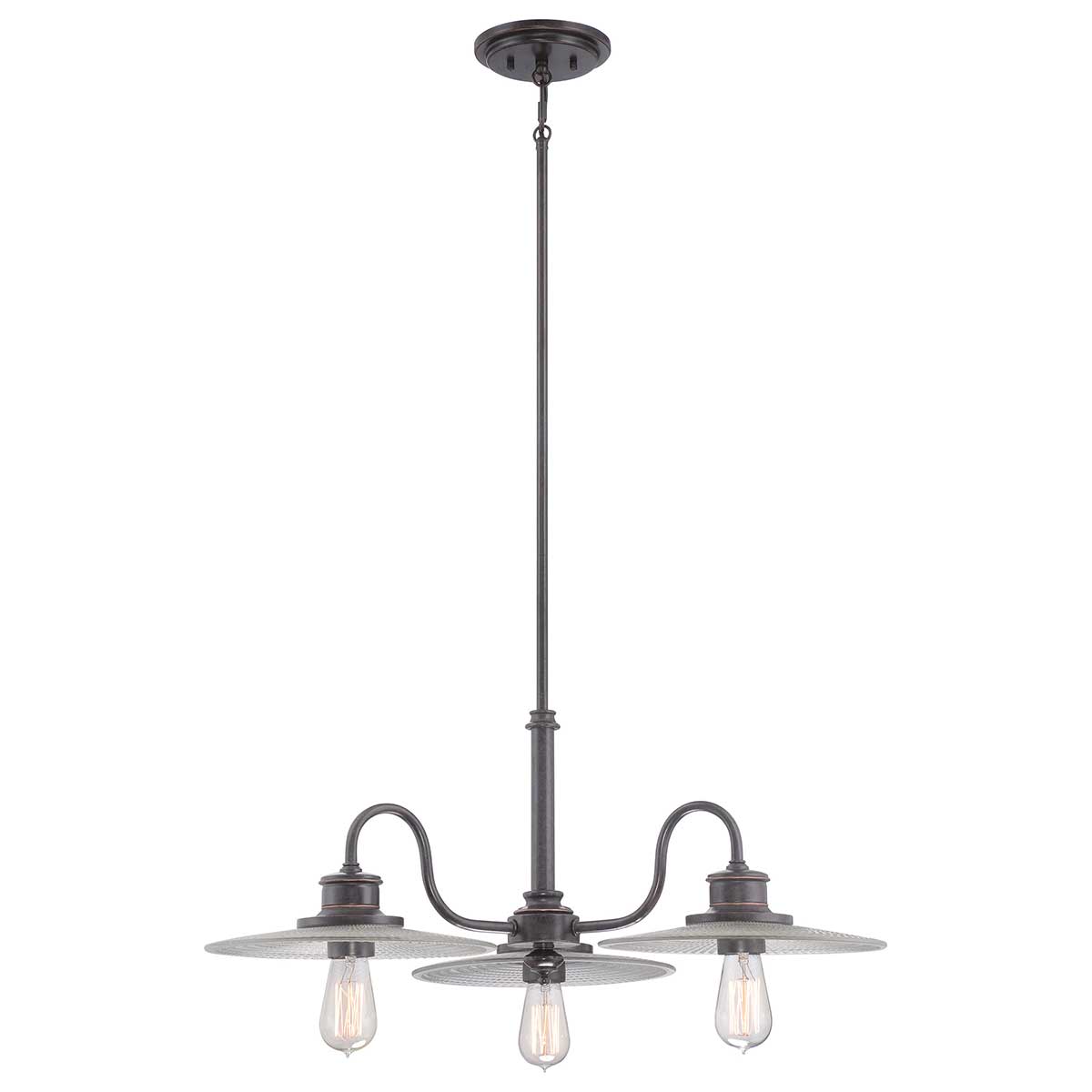Elstead - QZ-ADMIRAL-3P-IB - Admiral 3-Light Chandelier - Imperial Bronze