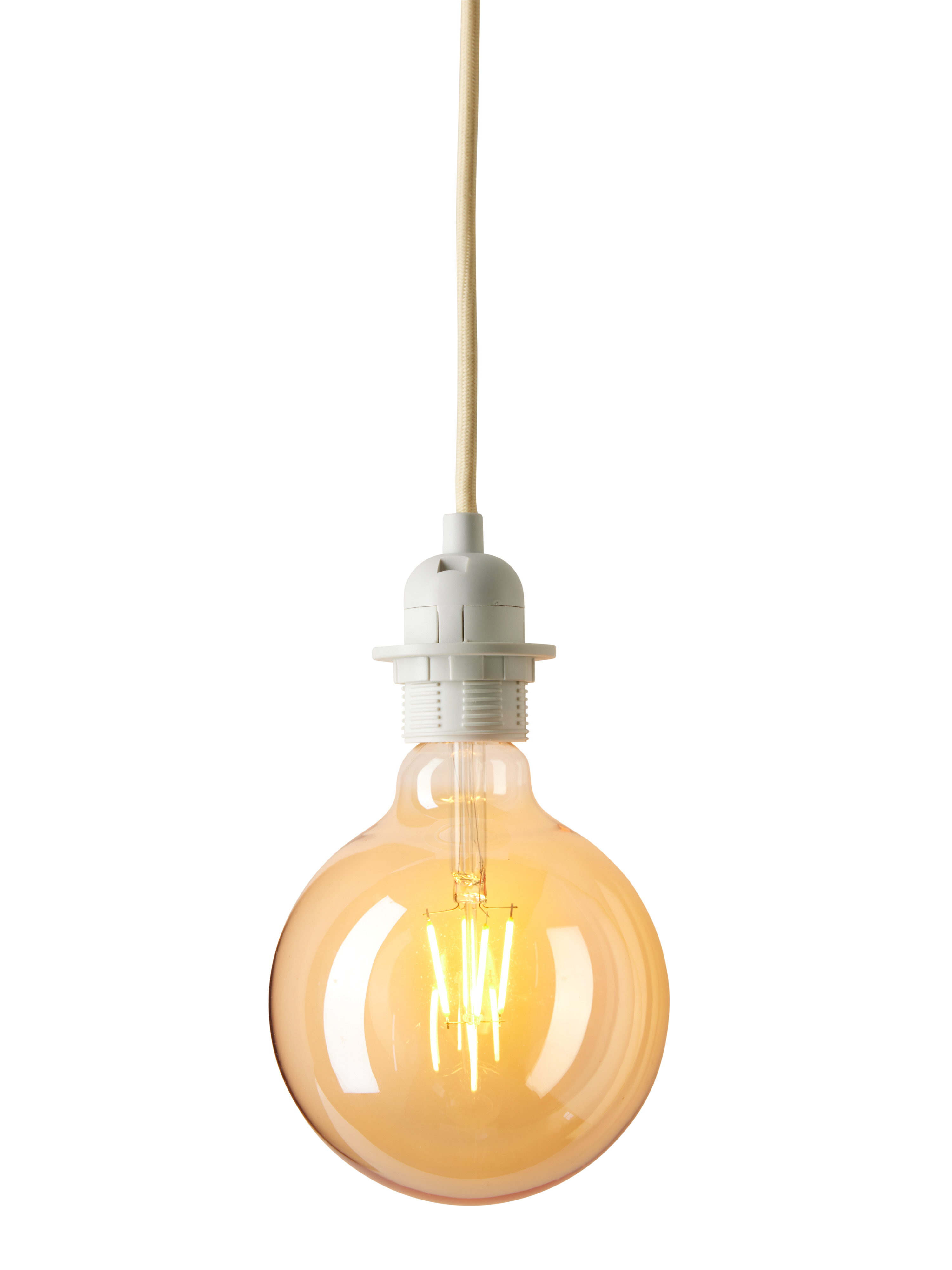 Halo Design - 747375 - Kabelfassung Basic Kabelfassung Creme 2 Meter Textilkabel