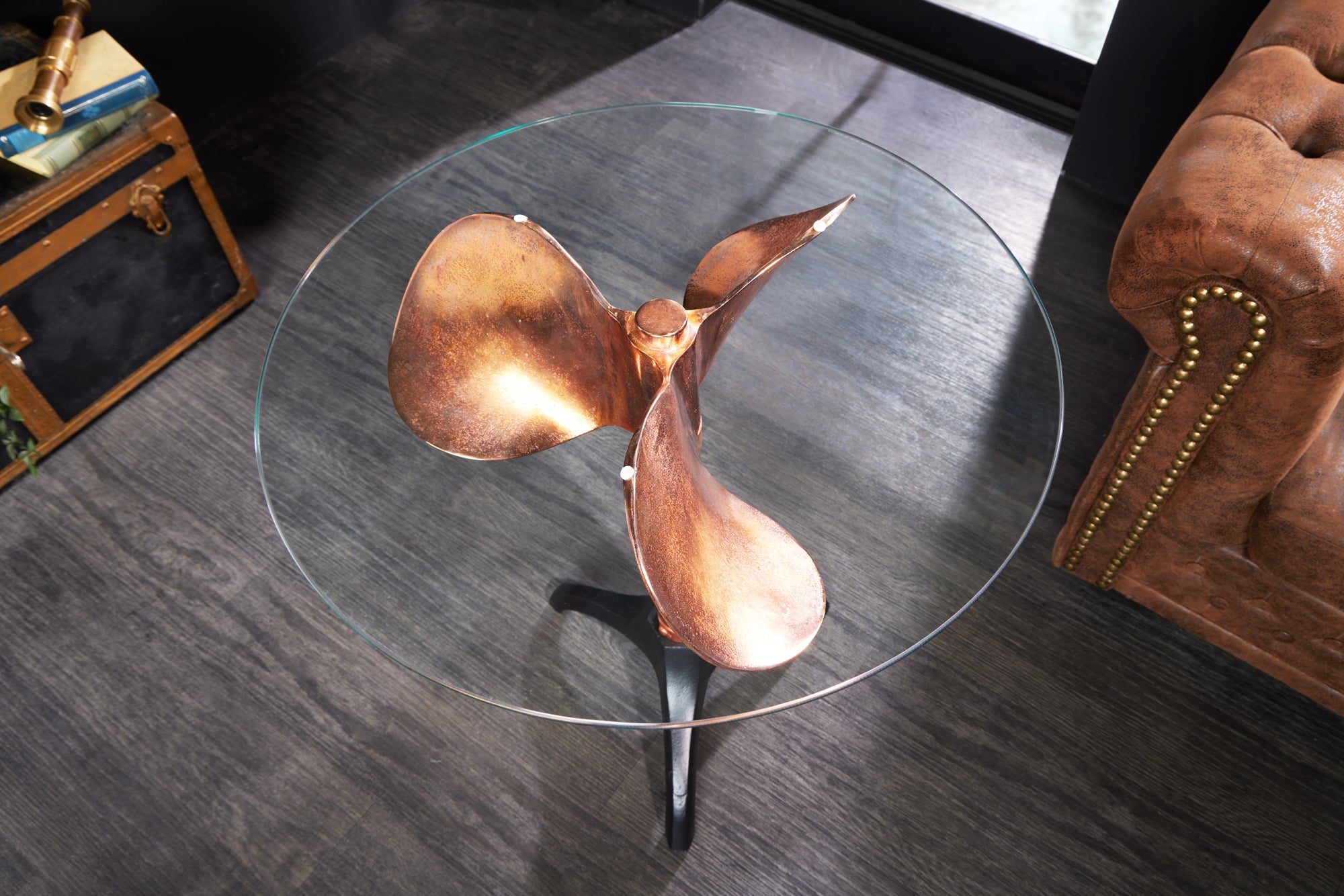 Casa Élite&nbsp;Glasplatte Ø 60cm rund für Couchtische und Beistelltische 8mm gehärtetes Glas&nbsp;39114