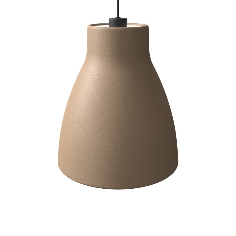 Gong Pendelleuchte D320 sand /schwarz  E27 der Firma Belid Leuchten