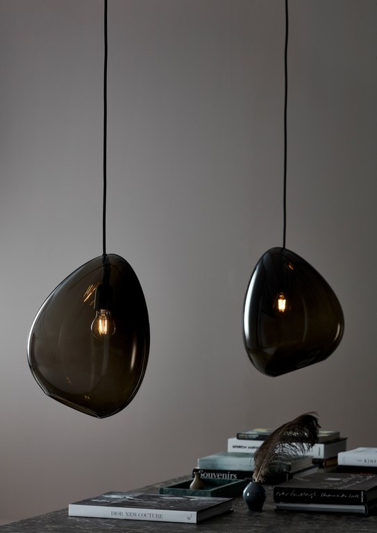 Ocean Pendelleuchte D317 Rauchglas E27 der Firma Belid Leuchten