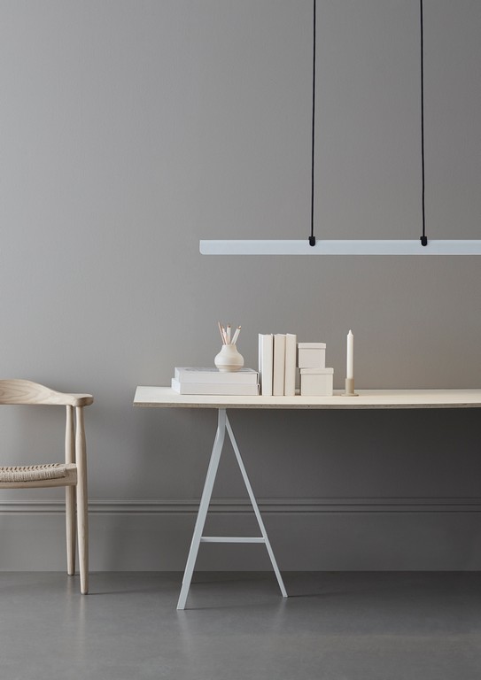 Fold linear Pendelleuchte B1180 anthrazit/weiß LED der Firma Belid Leuchten