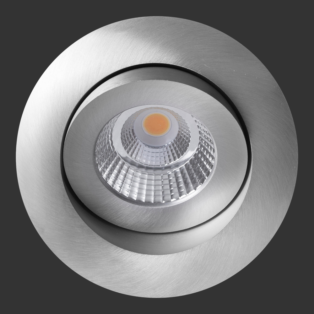 Einbauleuchten & Einbaulampen von dot-spot sirka+ LED Deckeneinbauleuchte, rund, 96 mm, 30° schwenkbar, 360° drehbar 10241.923
