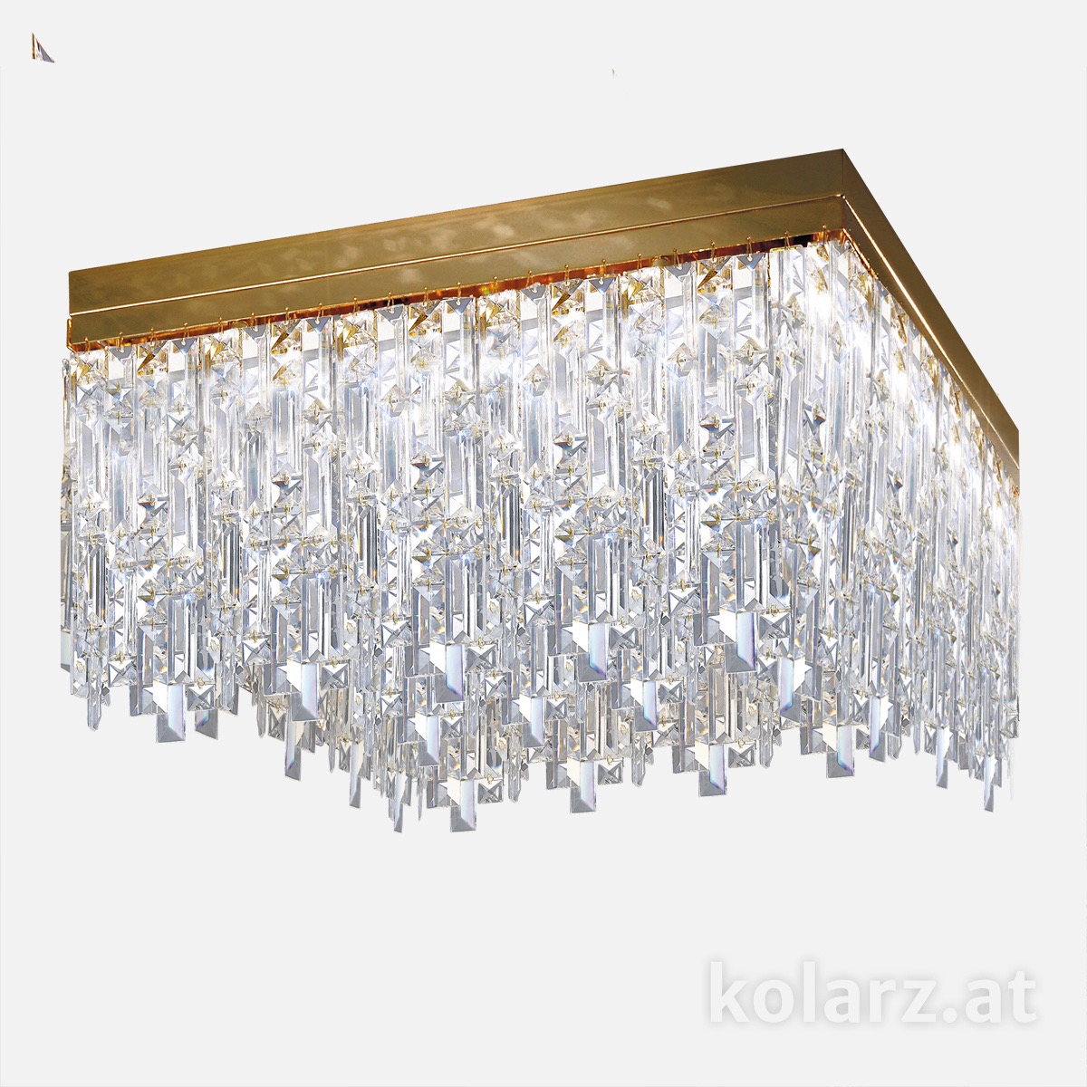 KOLARZ Leuchten Kristall-Deckenleuchten & Deckenlampen fürs Schlafzimmer von KOLARZ Leuchten Deckenleuchte Prisma Stretta 55 cm 1314.116.3.P1.KpT