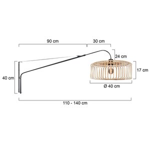 Steinhauer&nbsp;Wandleuchte Breeza-Beache&nbsp;4153ZW