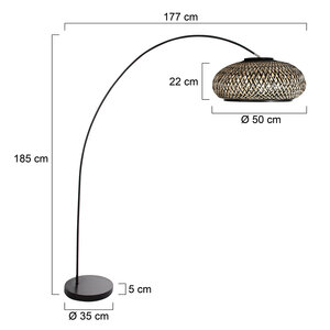 Steinhauer&nbsp;Stehleuchte Solva Bamboo &nbsp;4232ZW