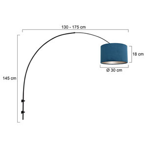 Steinhauer&nbsp;Bogenwandleuchte Sparkled Light &nbsp;8245ZW