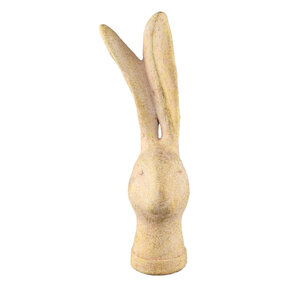 Nyvia yellow rabbit figurine made of cement, size L