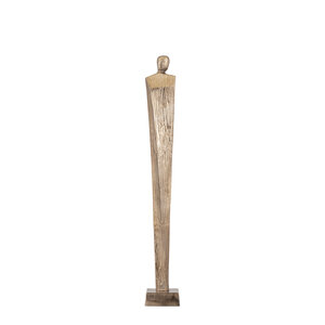 Symon BrownGold Aluminium Man Figure Statue S