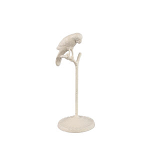 Annamae Gold Iron Bird Statue high pedestal S