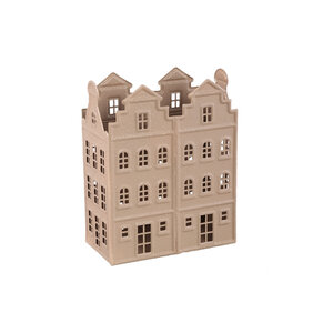 Verina Beige Iron rough Decorative House Candle Light L