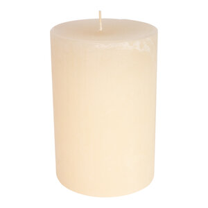 NEW Rustic Candle off-white Pillar 140x80