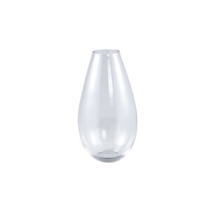 Alcide Clear round glass vase with spout M