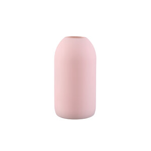 Giulianna pink sprayed glass vase smooth